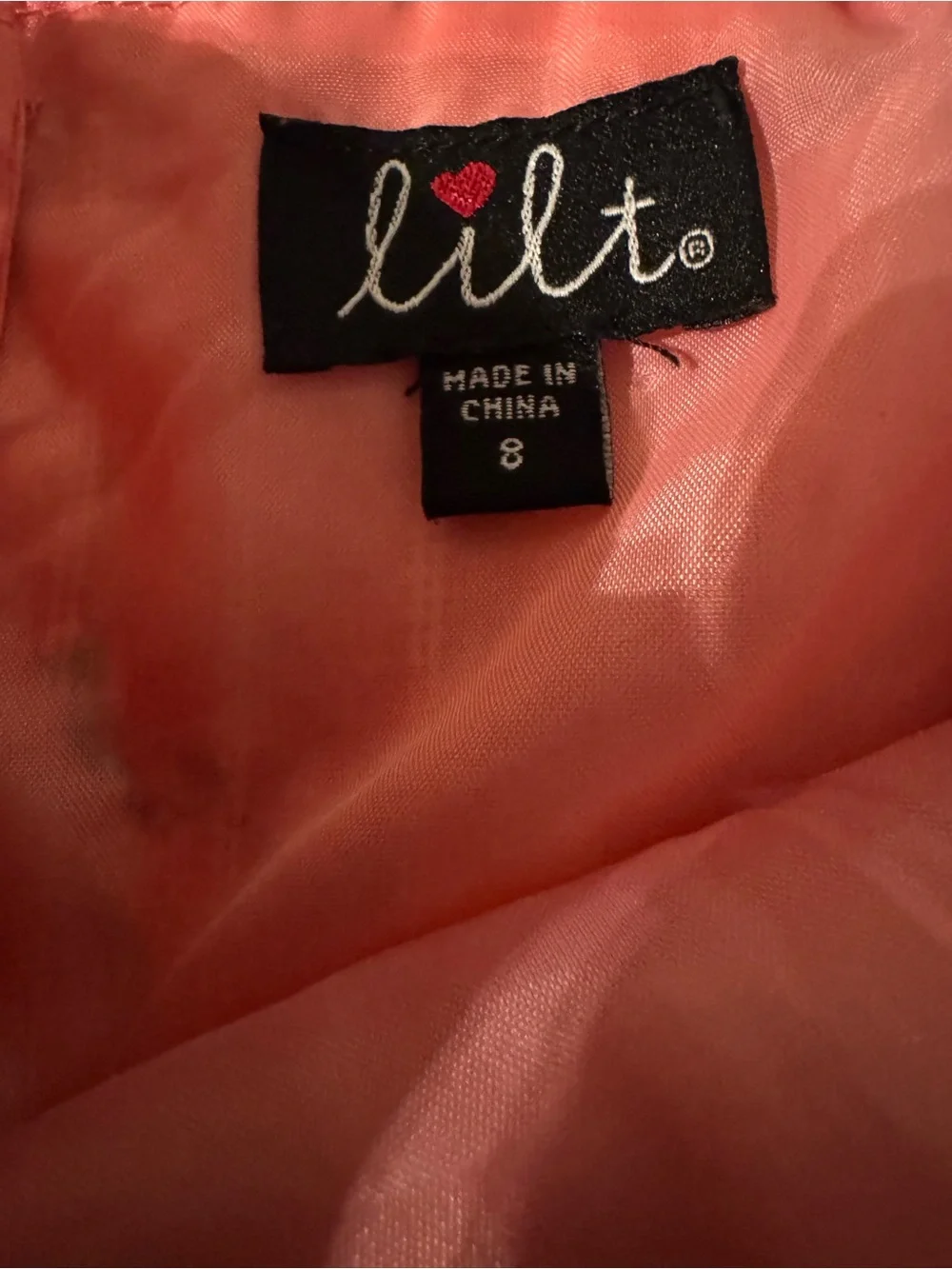 Lilt Girls Floral Pink Sundress Dress Size 8